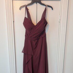 Azazie Bridesmaid Dress - Dawn in Cabernet